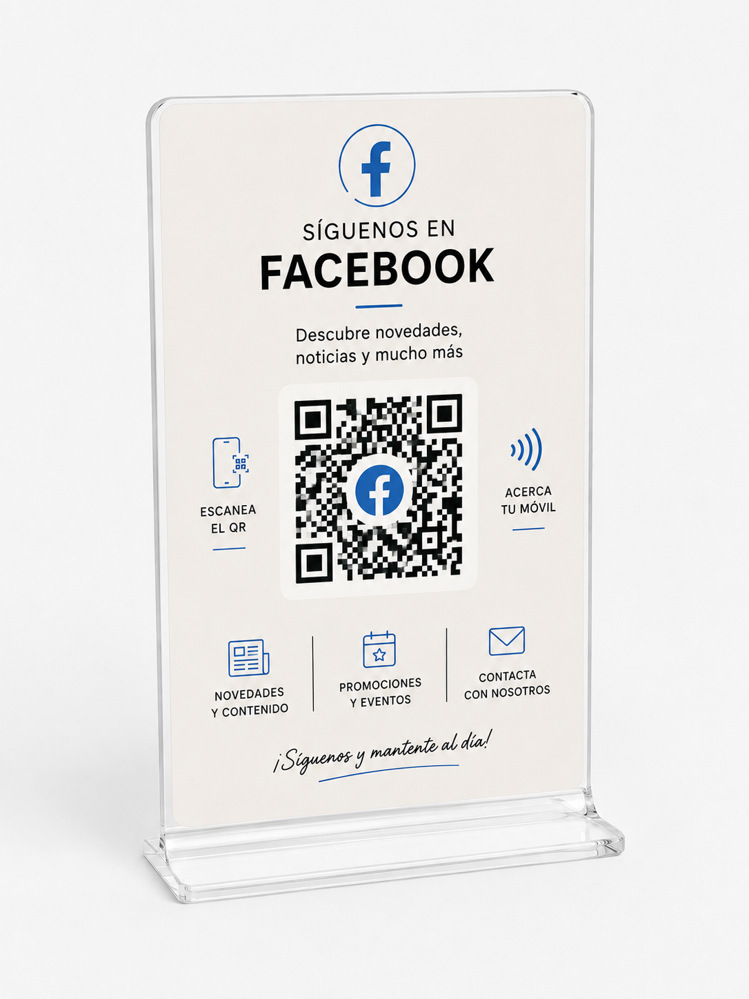 Ejemplo de soporte inteligente QR y NFC